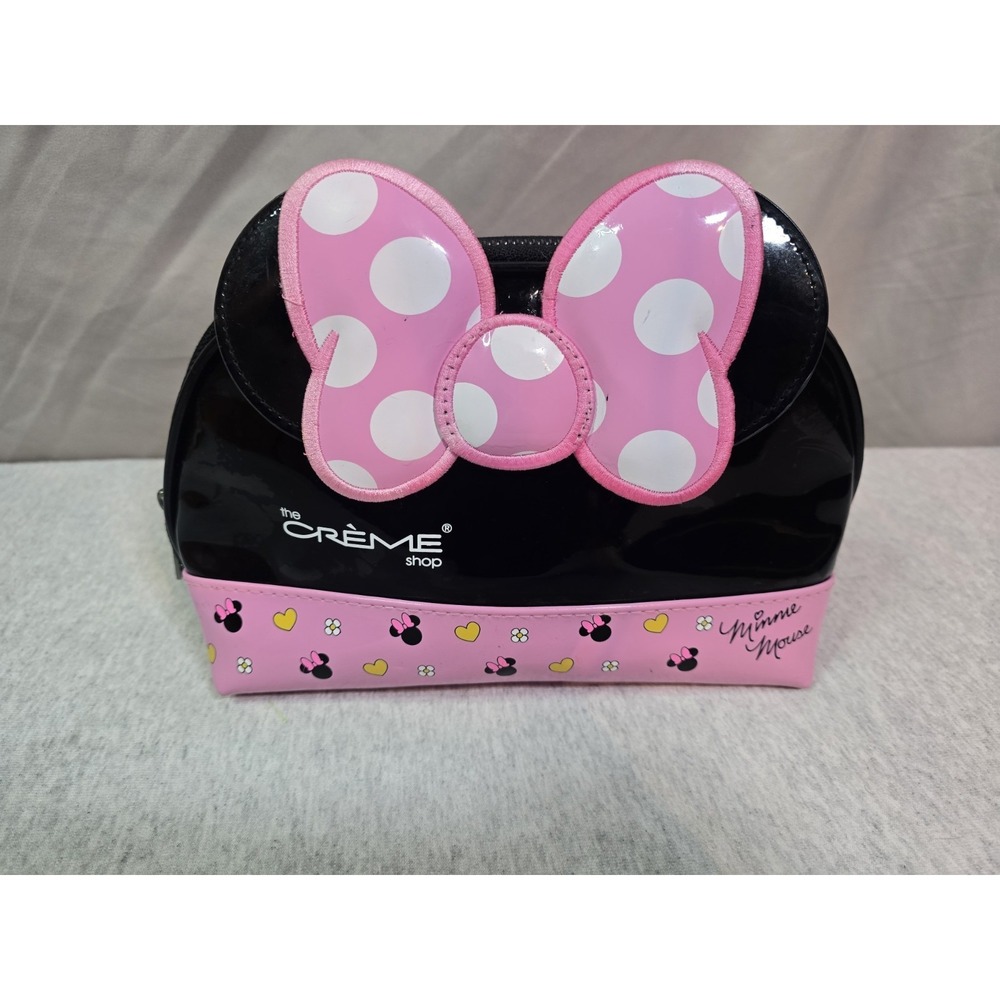 The Crème Shop x Disney‎ Minnie Mouse Dome Travel Makeup Pouch - 10x4" - Pink